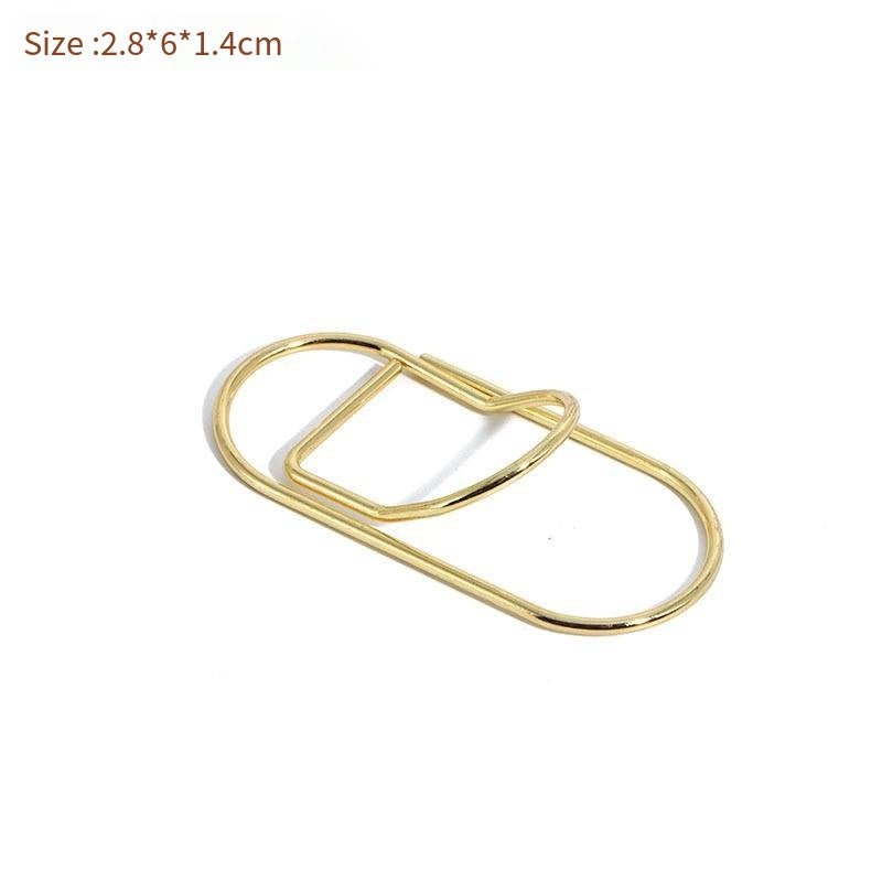 Creative Metal Pen Clip for Notebooks and Papers