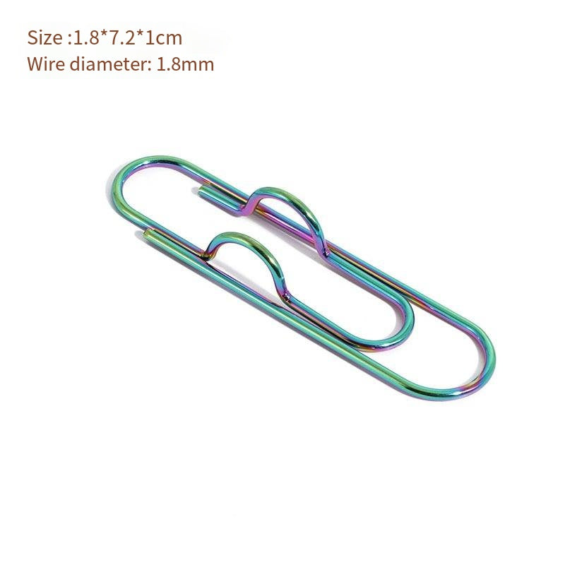 Creative Metal Pen Clip for Notebooks and Papers