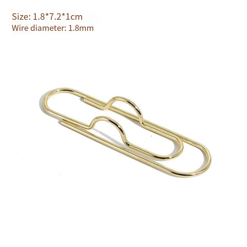Creative Metal Pen Clip for Notebooks and Papers