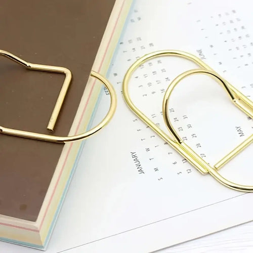 Creative Metal Pen Clip for Notebooks and Papers